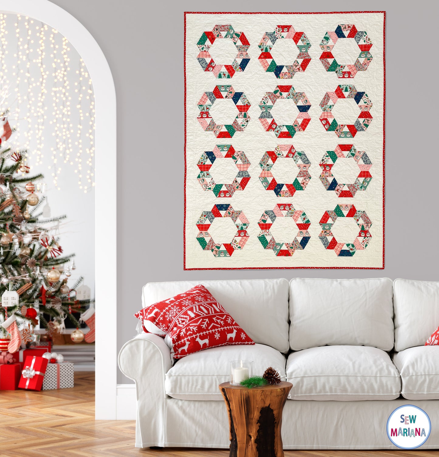 Whirling JUNIOR Quilt Pattern - PRINTED