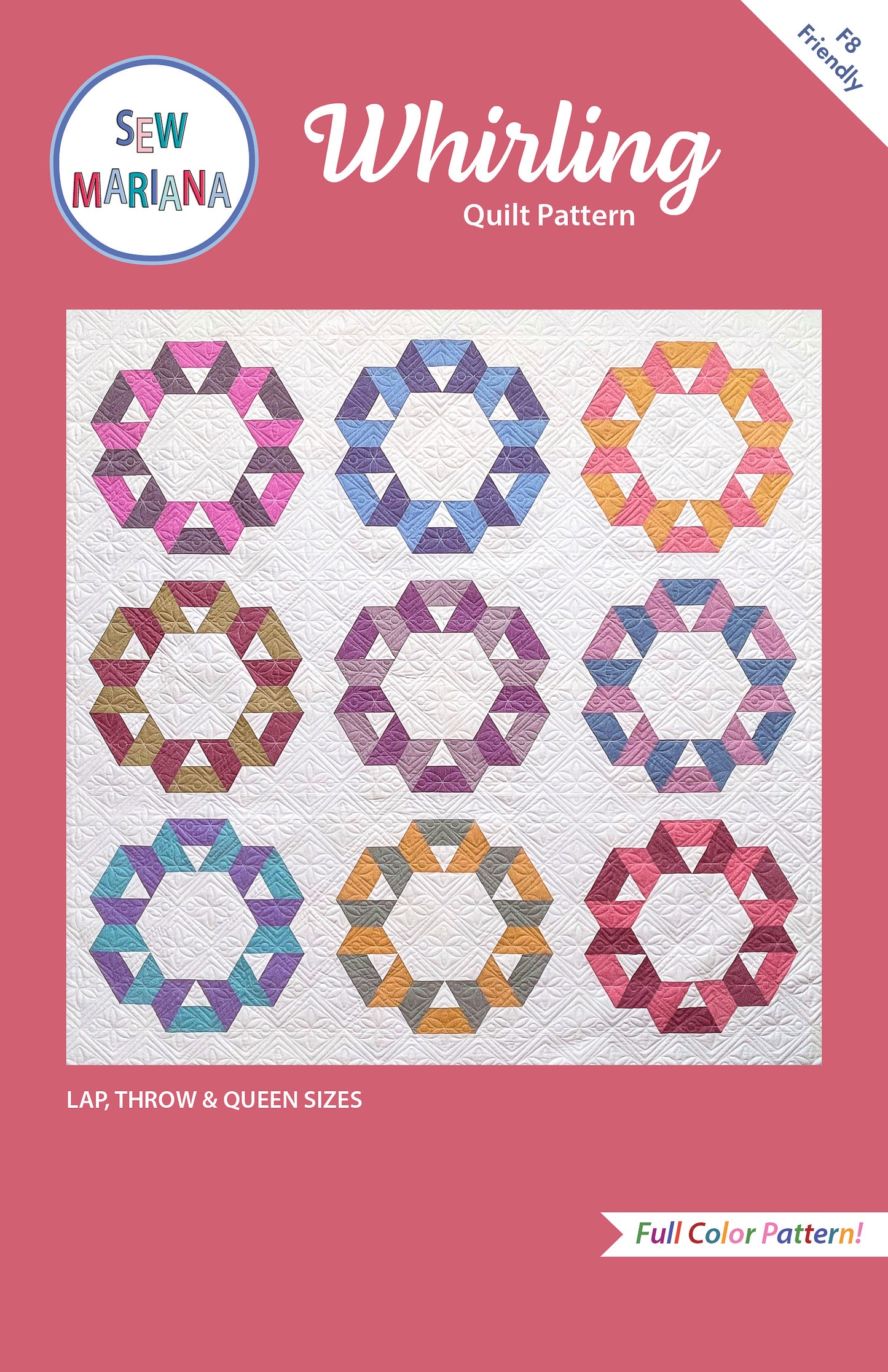 Whirling Quilt Pattern -PRINTED