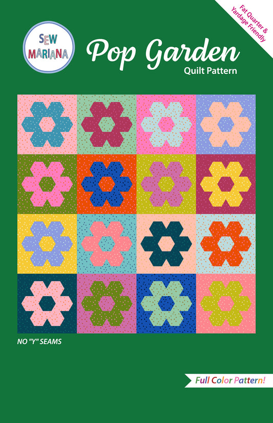 Pop Garden Quilt Pattern - PRINTED