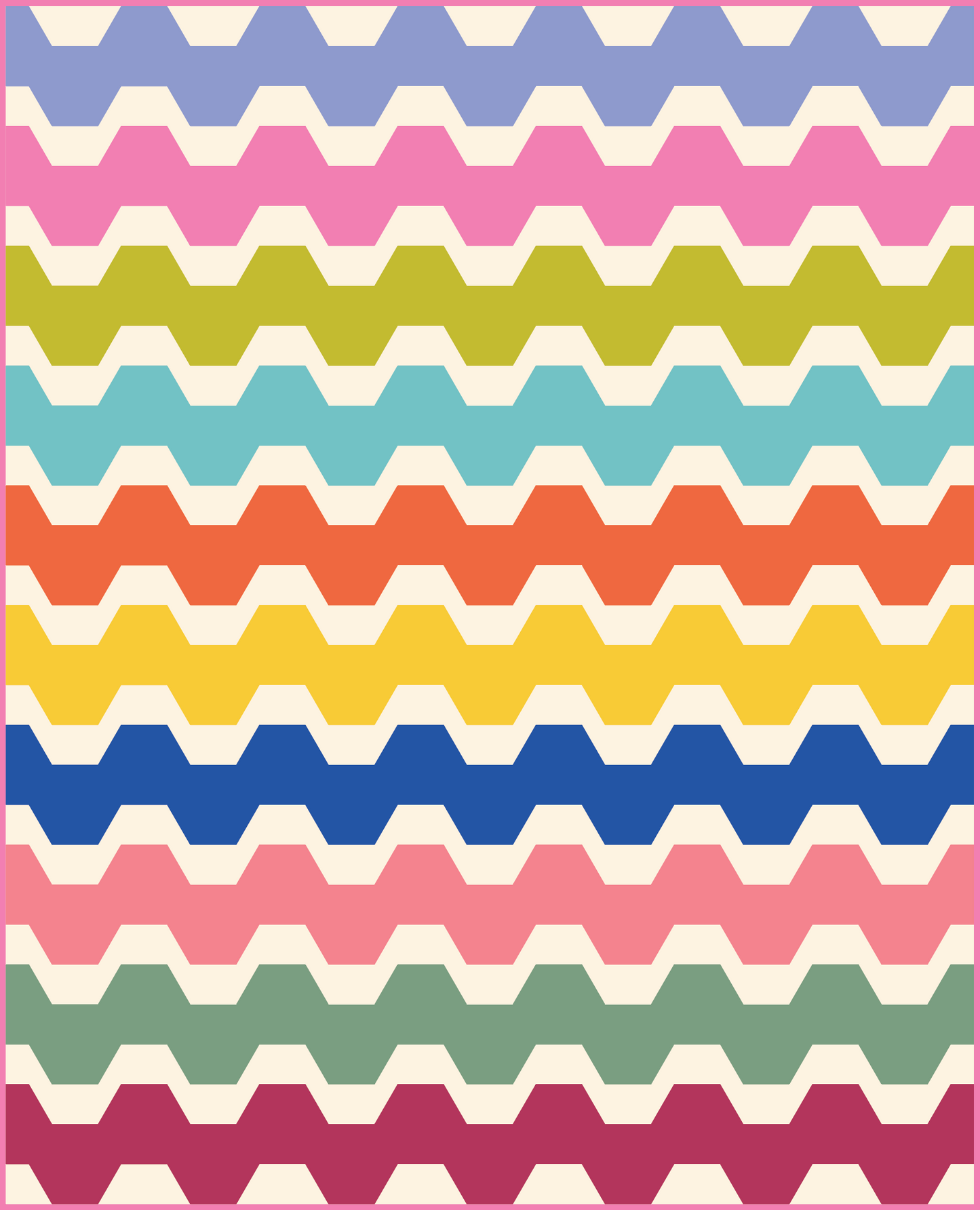 Beach Waves Quilt Pattern - PDF