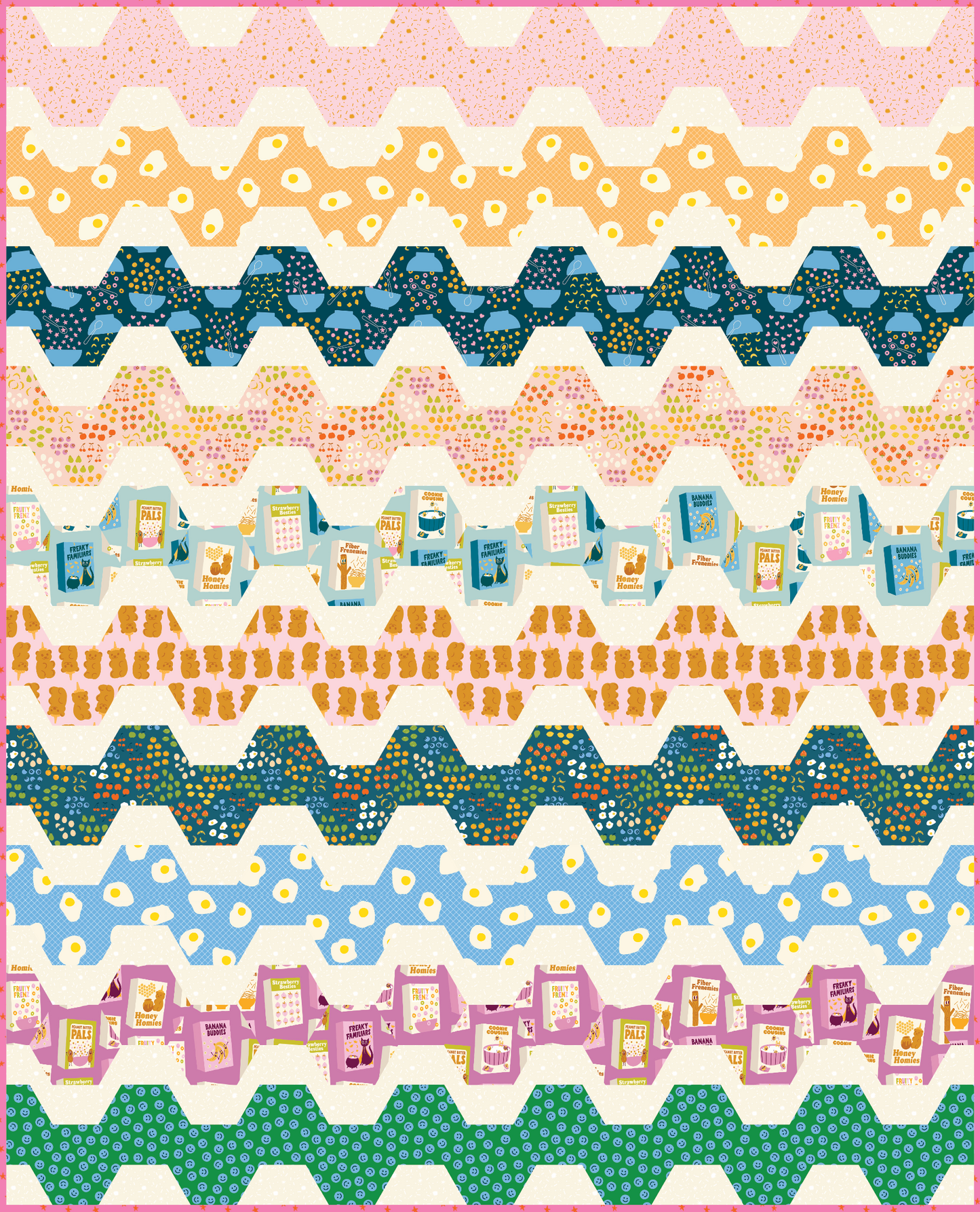 Beach Waves Quilt Pattern - PDF