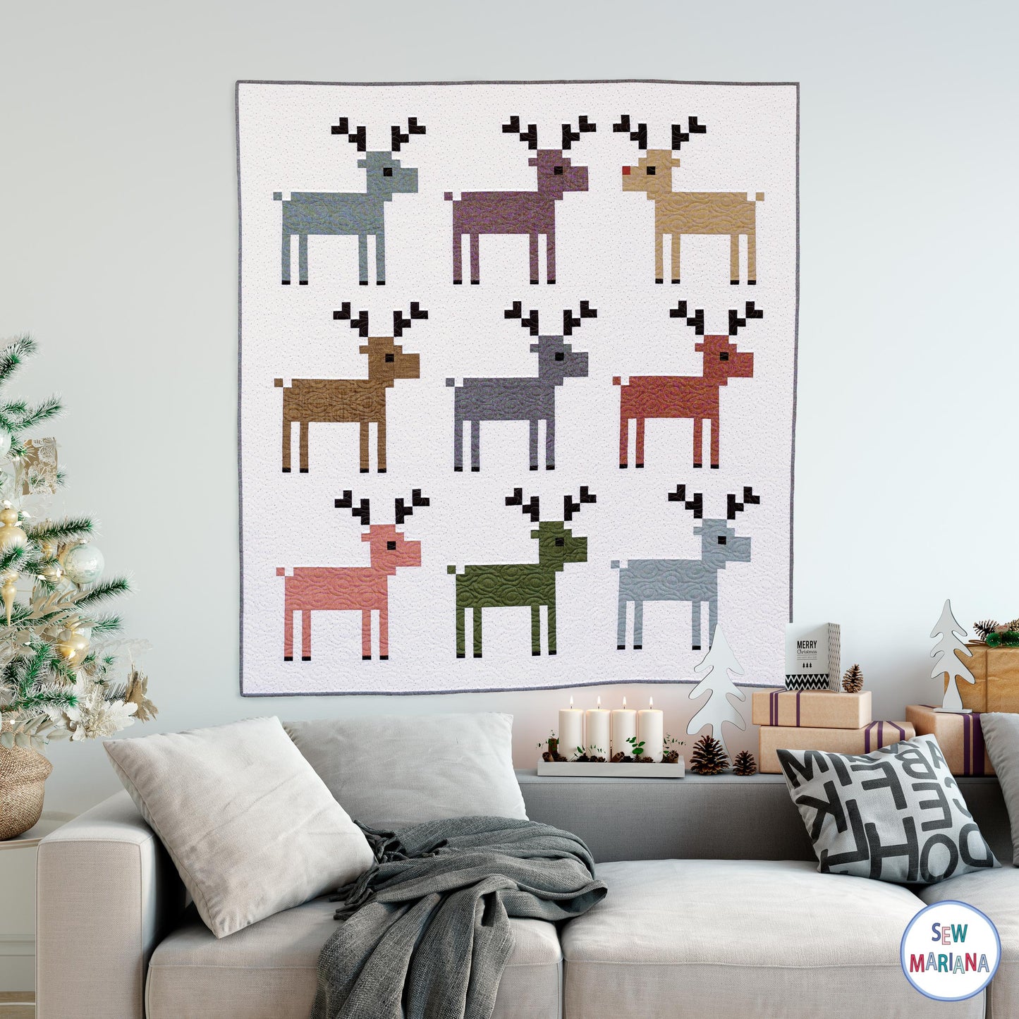 Dear Deer Quilt Pattern - PDF