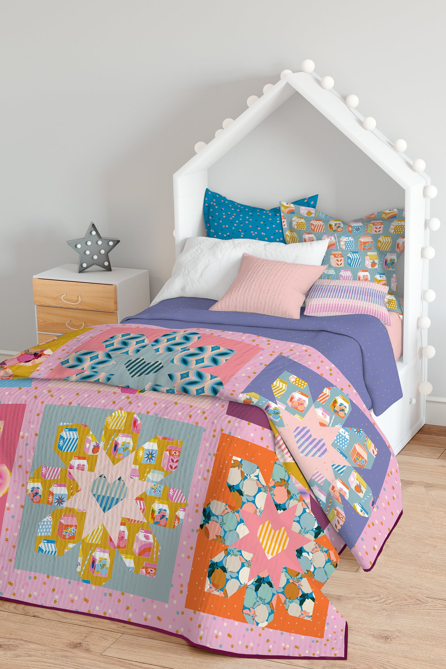Flower Love Quilt Pattern - PDF