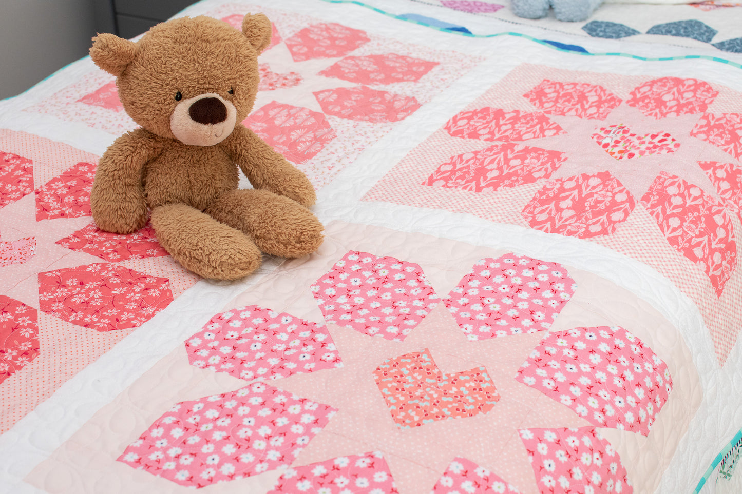 Flower Love Quilt Pattern - PDF
