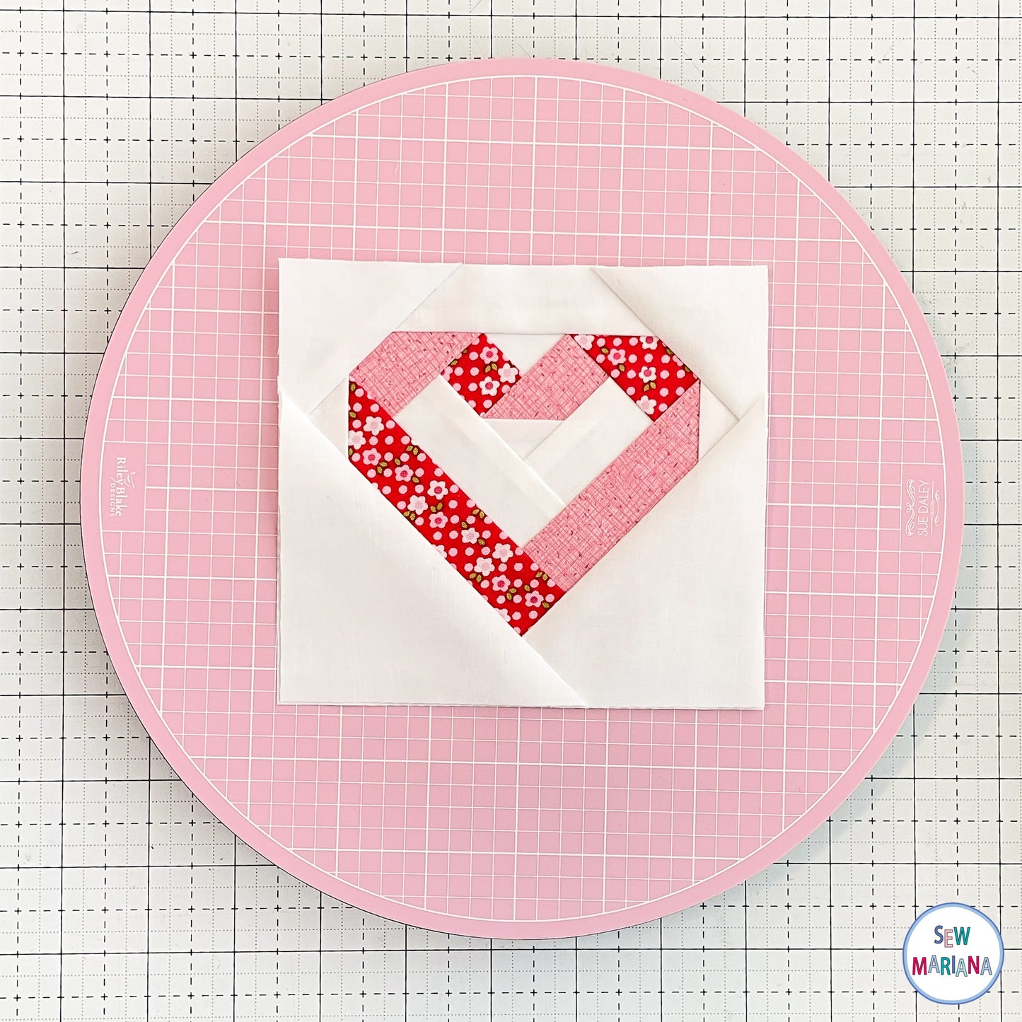 In My Heart FPP Quilt Block Pattern - PDF