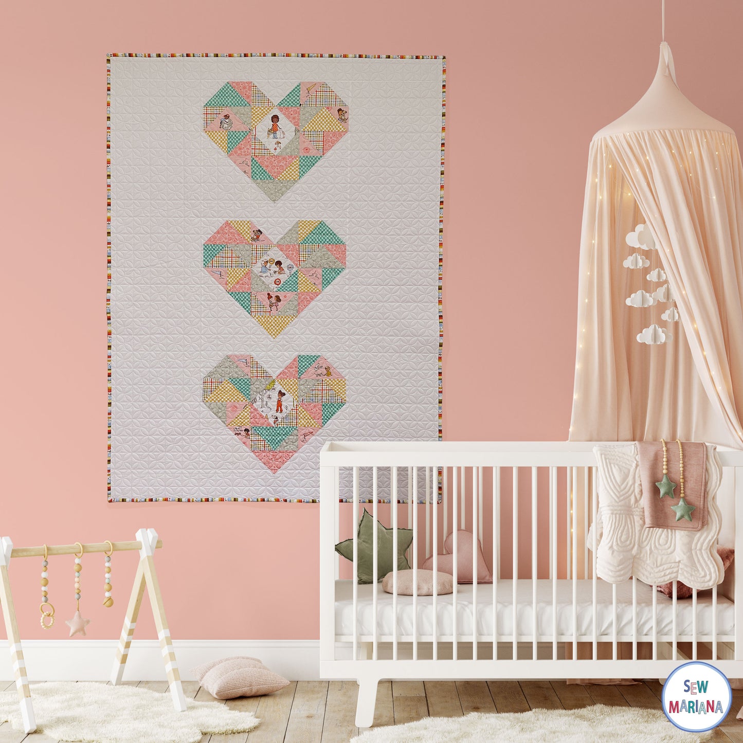 Heart Bits Quilt Pattern - PDF
