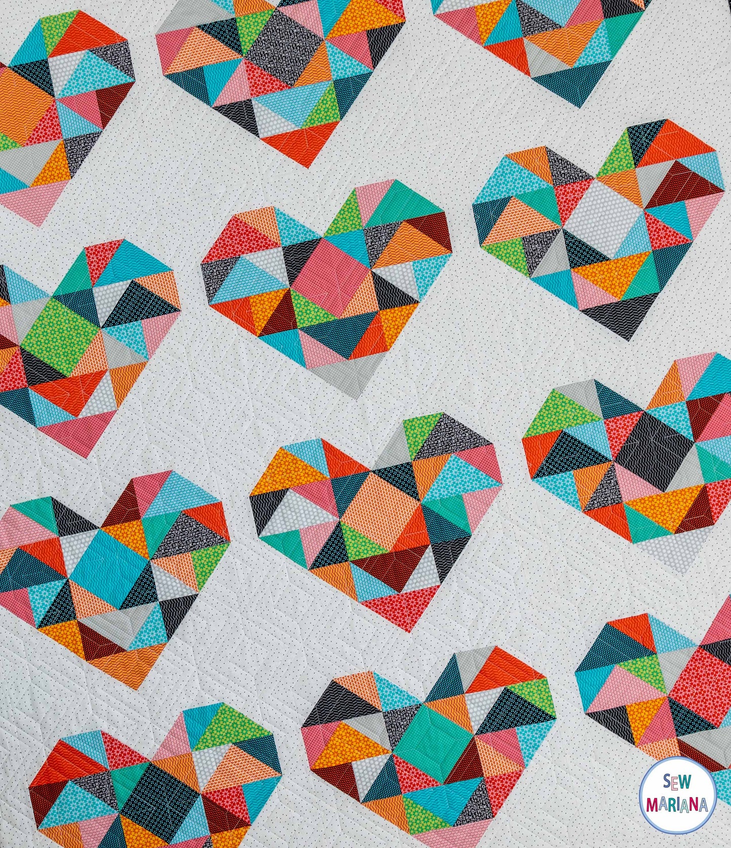 Heart Bits Quilt Pattern - PDF
