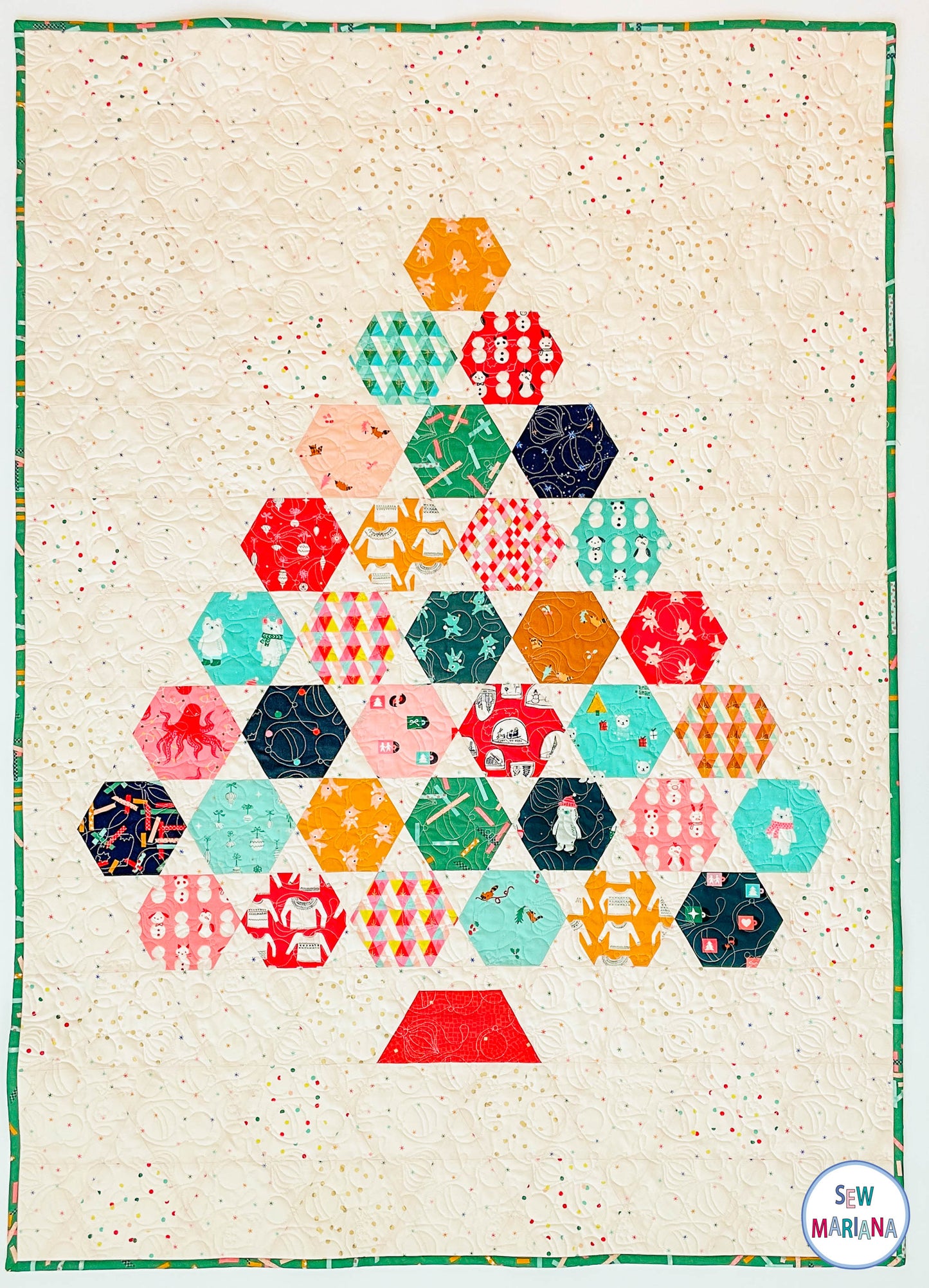 Jolly Tree Quilt Pattern - PRINTED