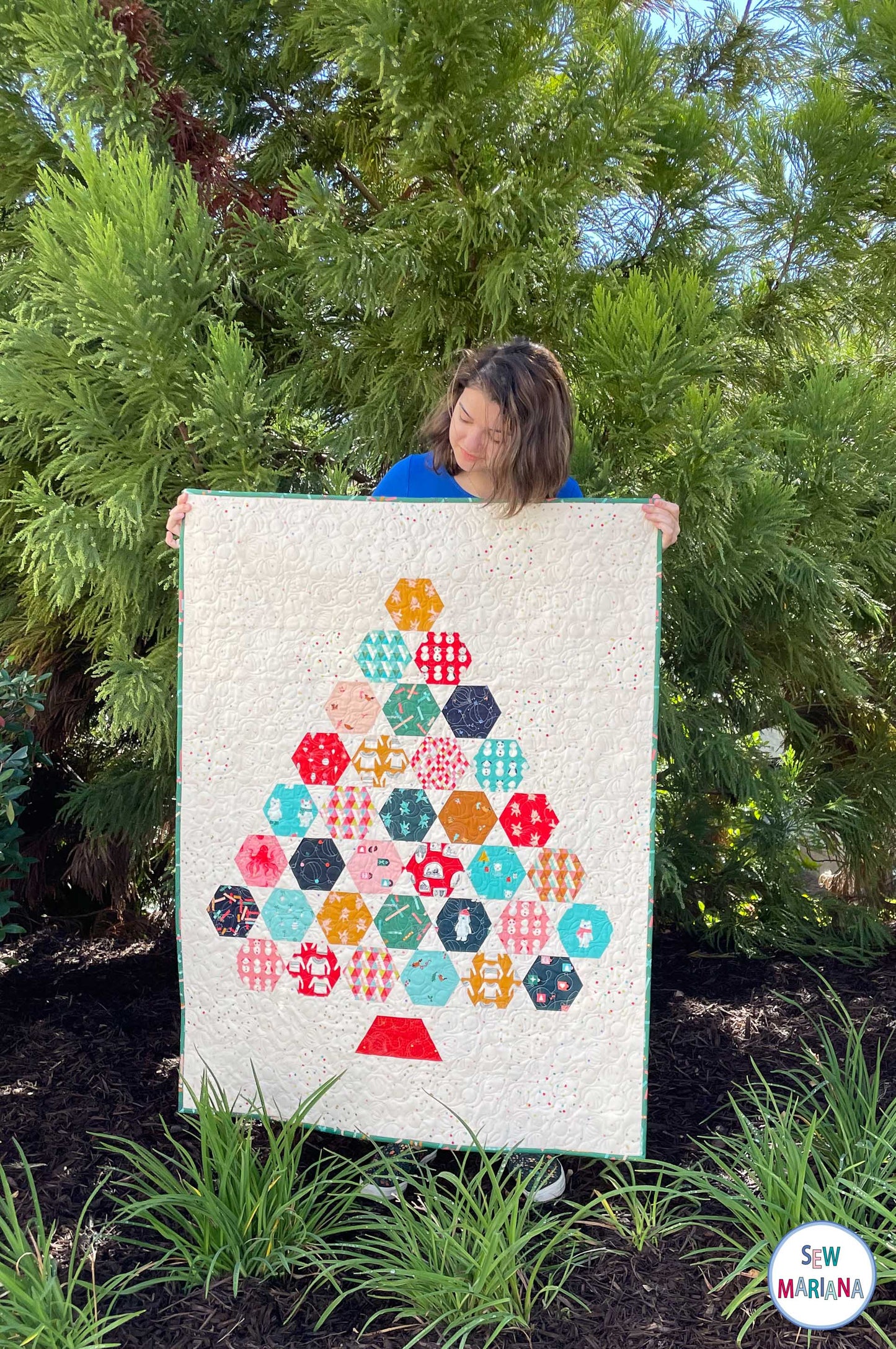 Jolly Tree Quilt Pattern - PRINTED