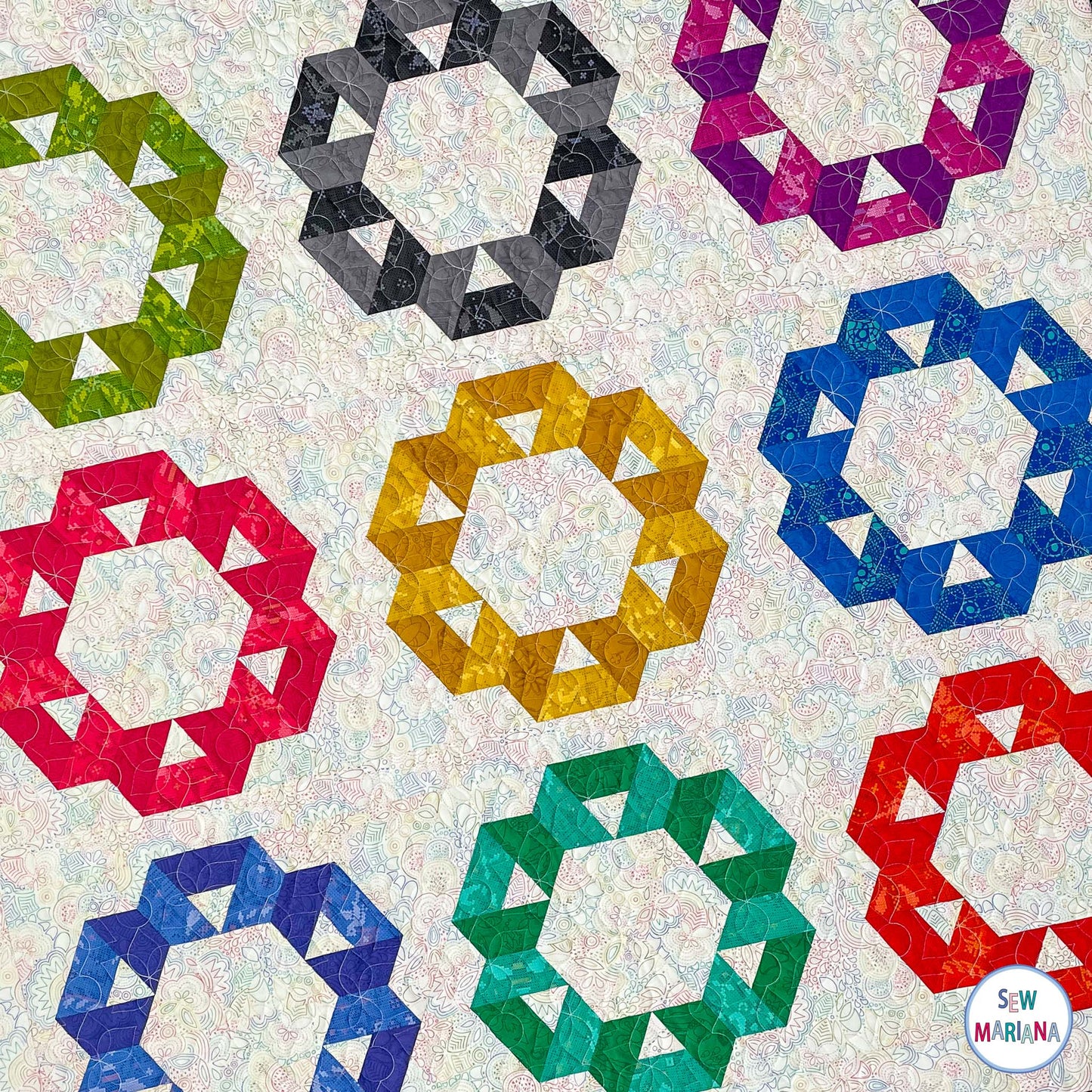 Whirling Quilt Pattern -PRINTED