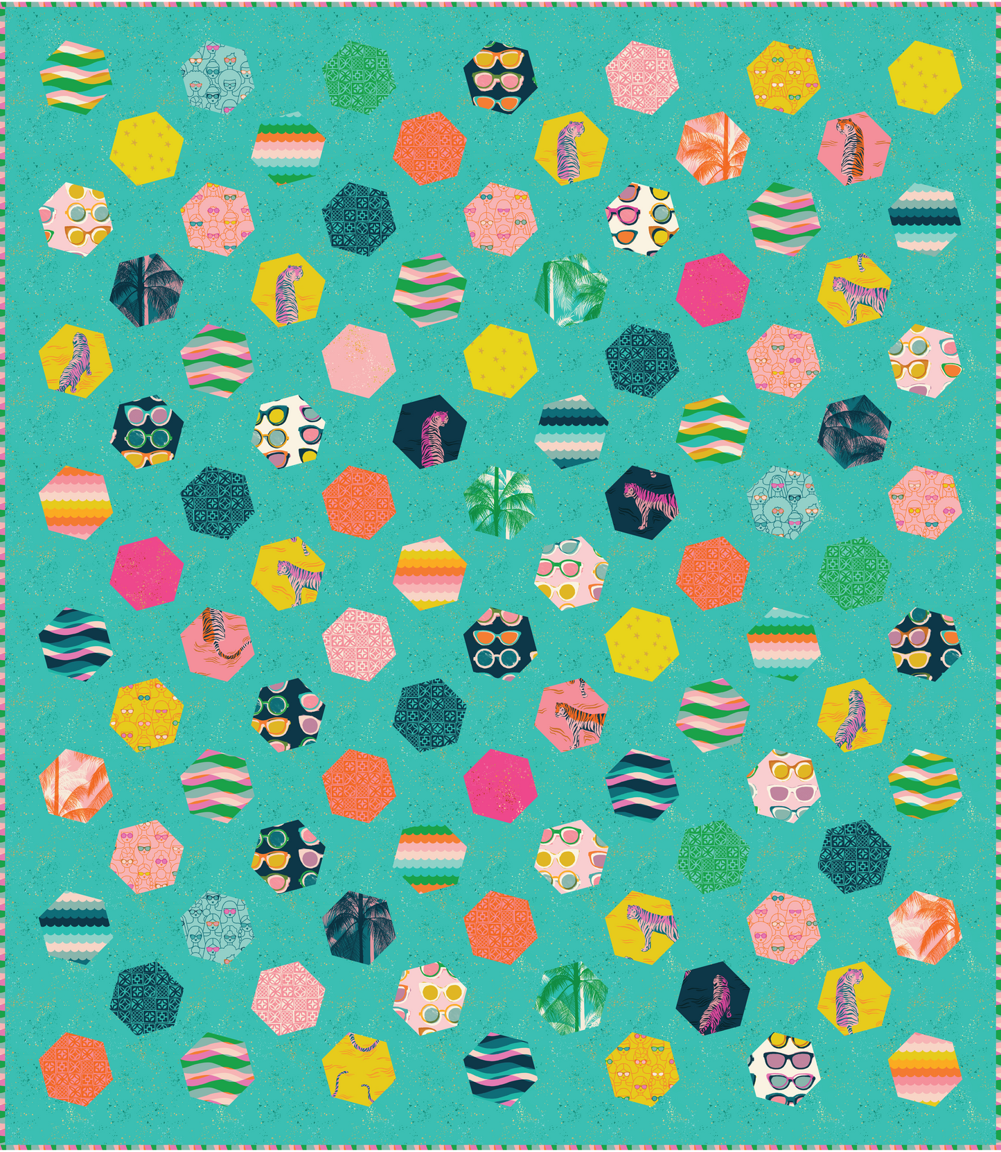 Dancing Hexies Quilt Pattern - PDF