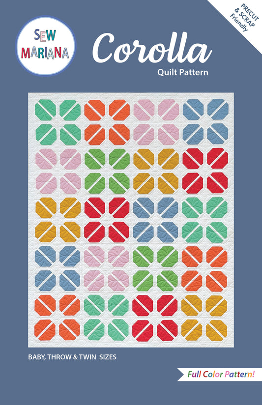 Corolla Quilt Pattern - PRINTED