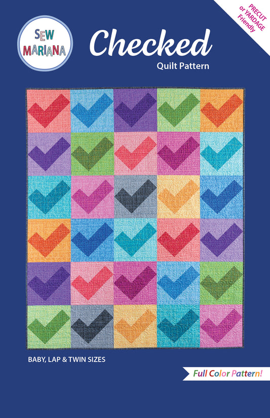 Checked Quilt Pattern - PRINTED
