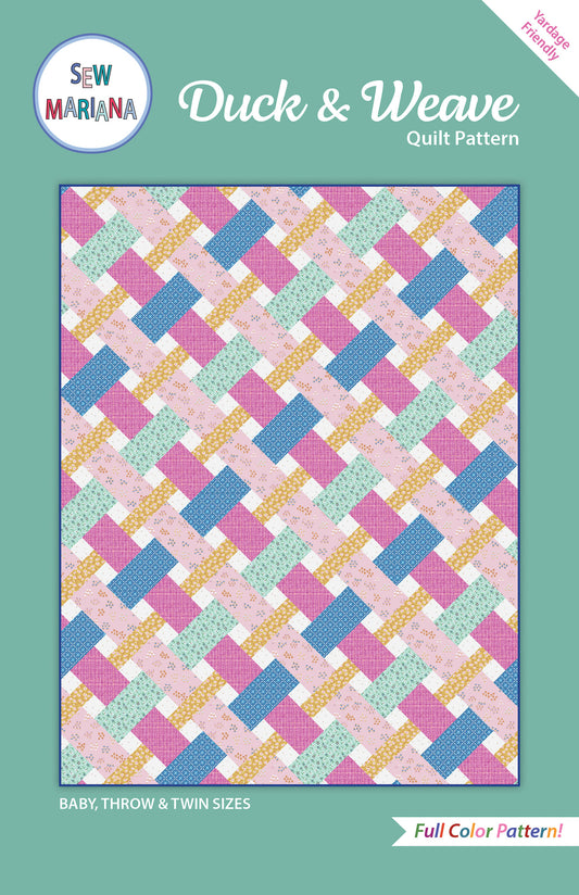 Duck and Weave Quilt Pattern - PRINTED