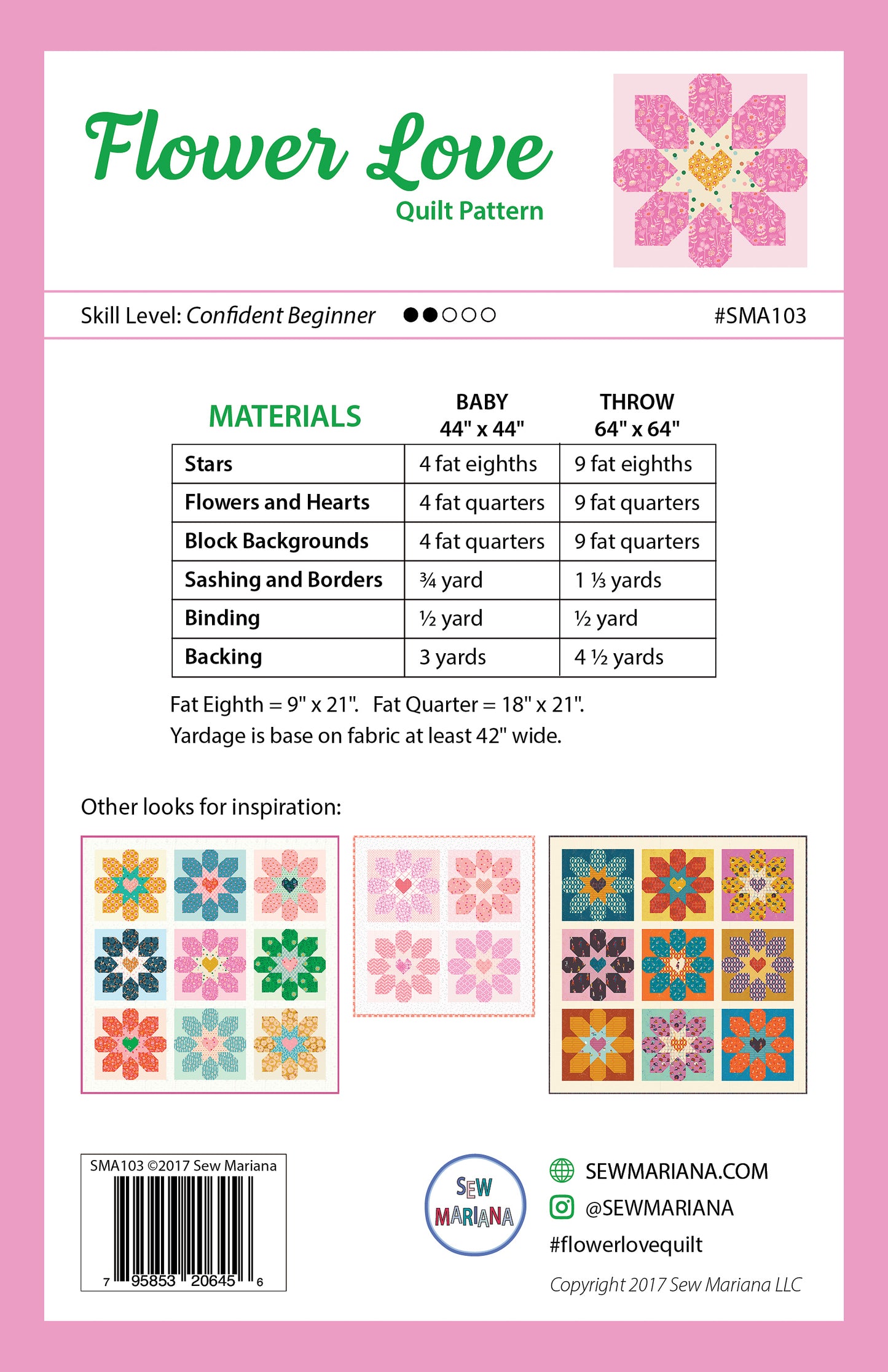 Flower Love Pattern - PDF