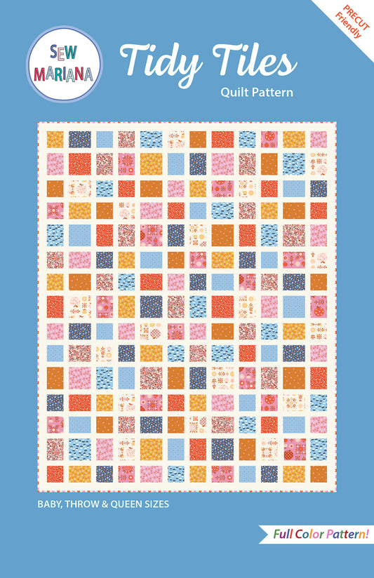 Tidy Tiles Quilt Pattern - PRINTED