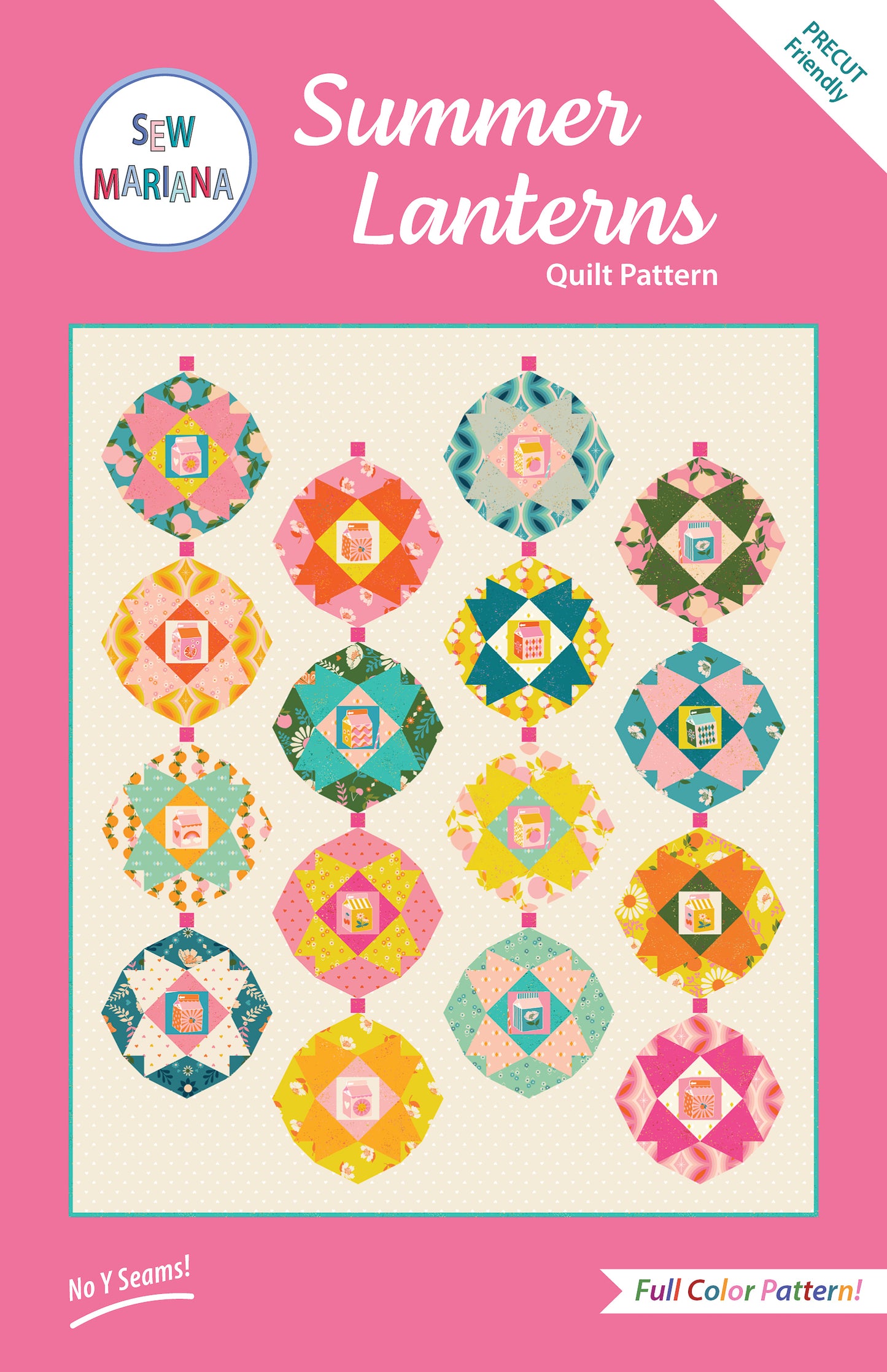 Summer Lanterns Quilt Pattern - PRINTED