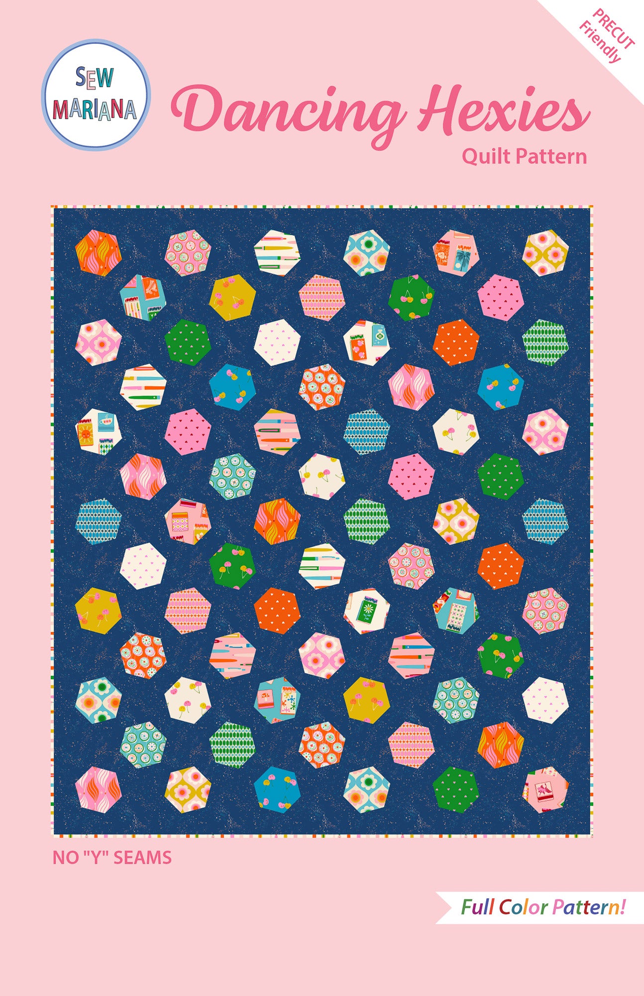 Dancing Hexies Quilt Pattern - PRINTED