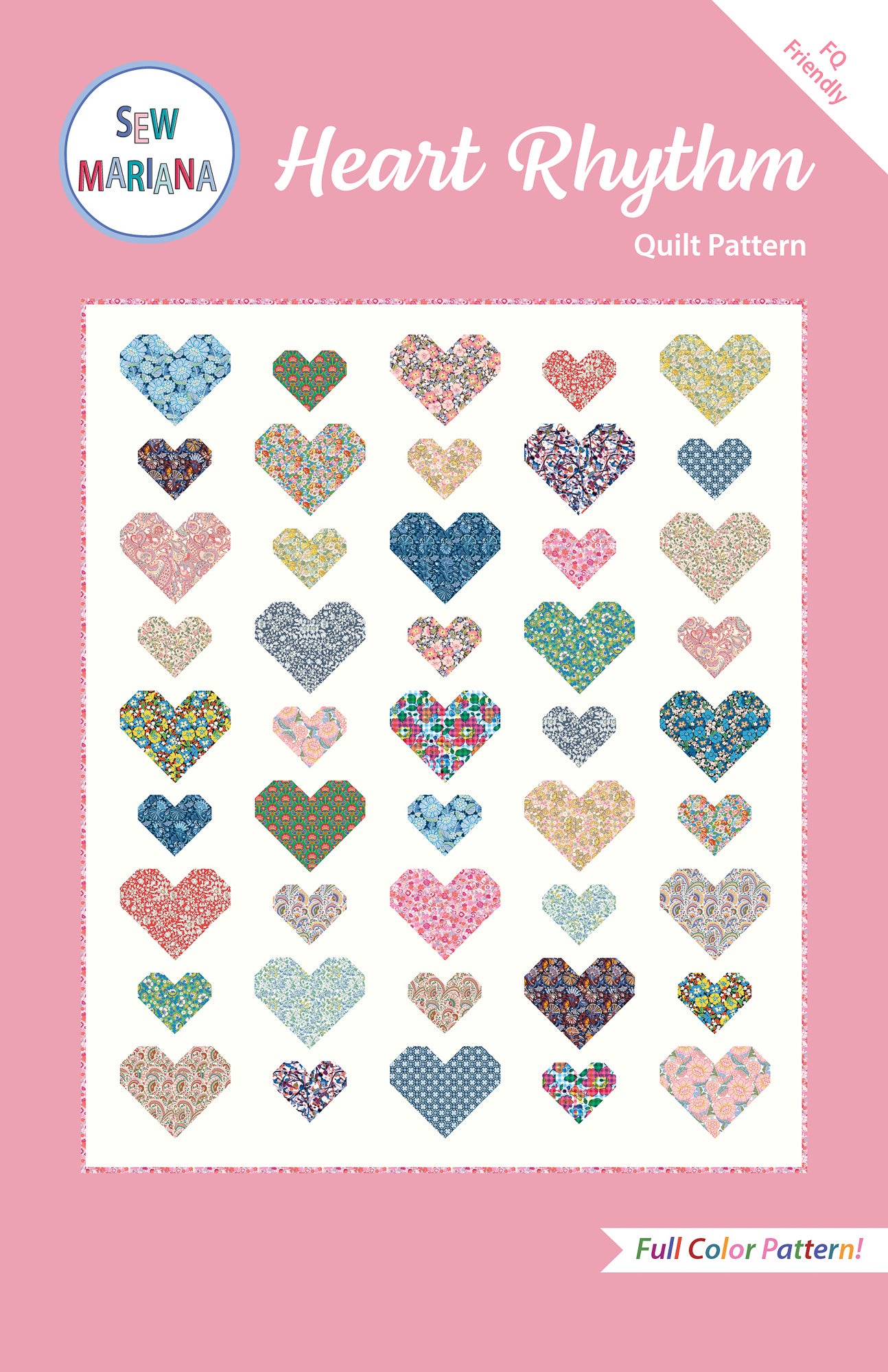 Heart Rhythm Quilt Pattern - PRINTED