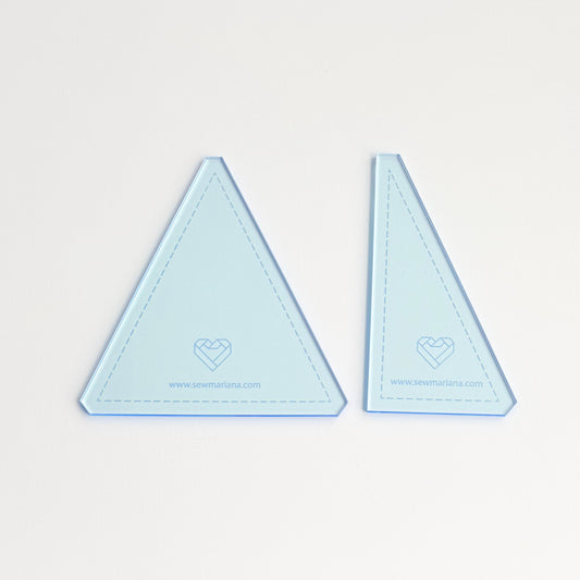 Triangle in a Square 4.5" Acrylic Template Set