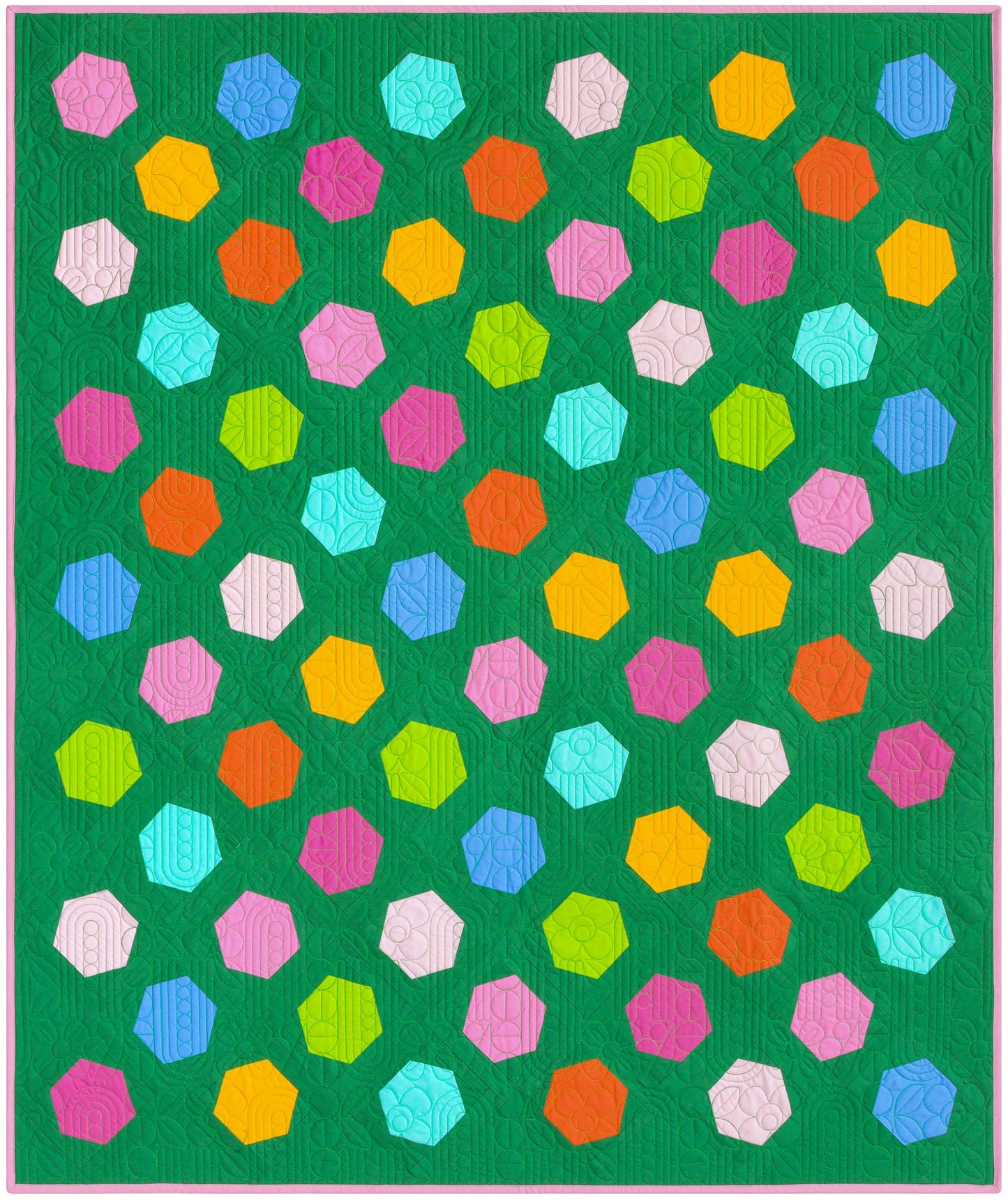 Dancing Hexies Quilt Pattern - PDF