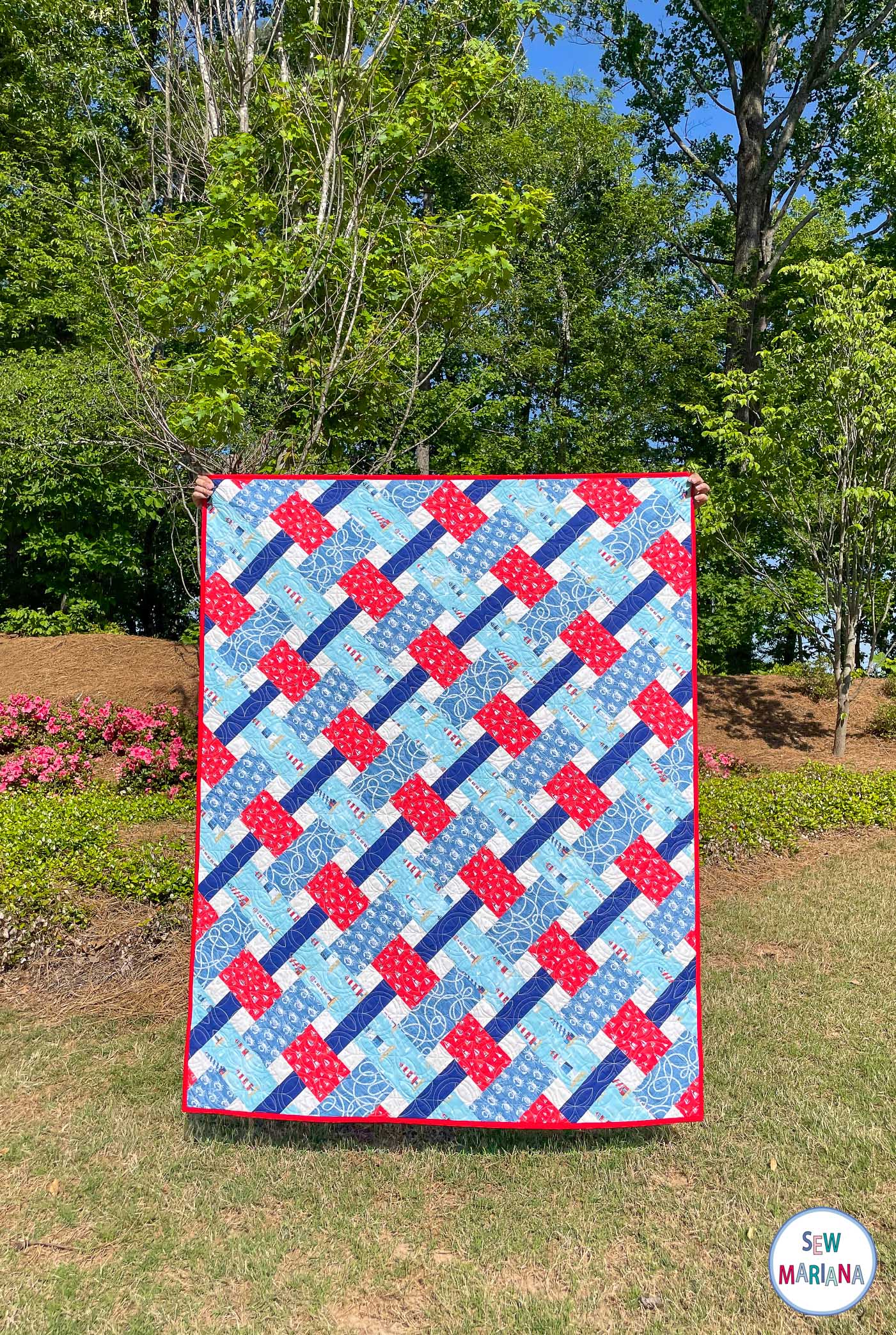 Duck and Weave Quilt Pattern - PRINTED