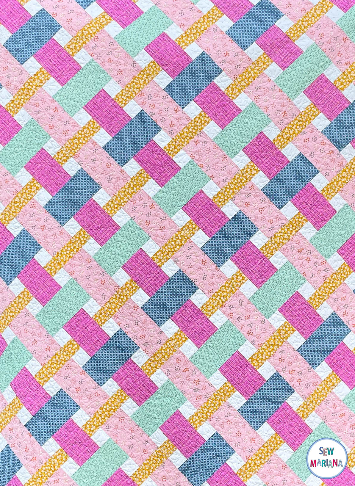 Duck and Weave Quilt Pattern - PRINTED