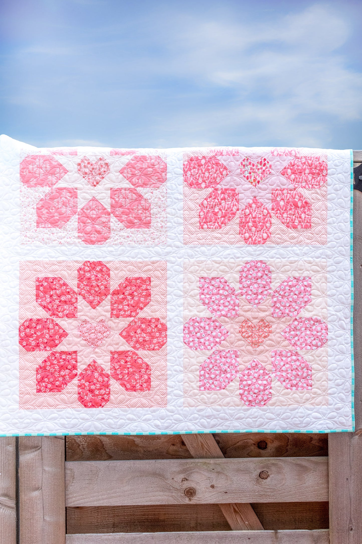 Flower Love Quilt Pattern - PDF