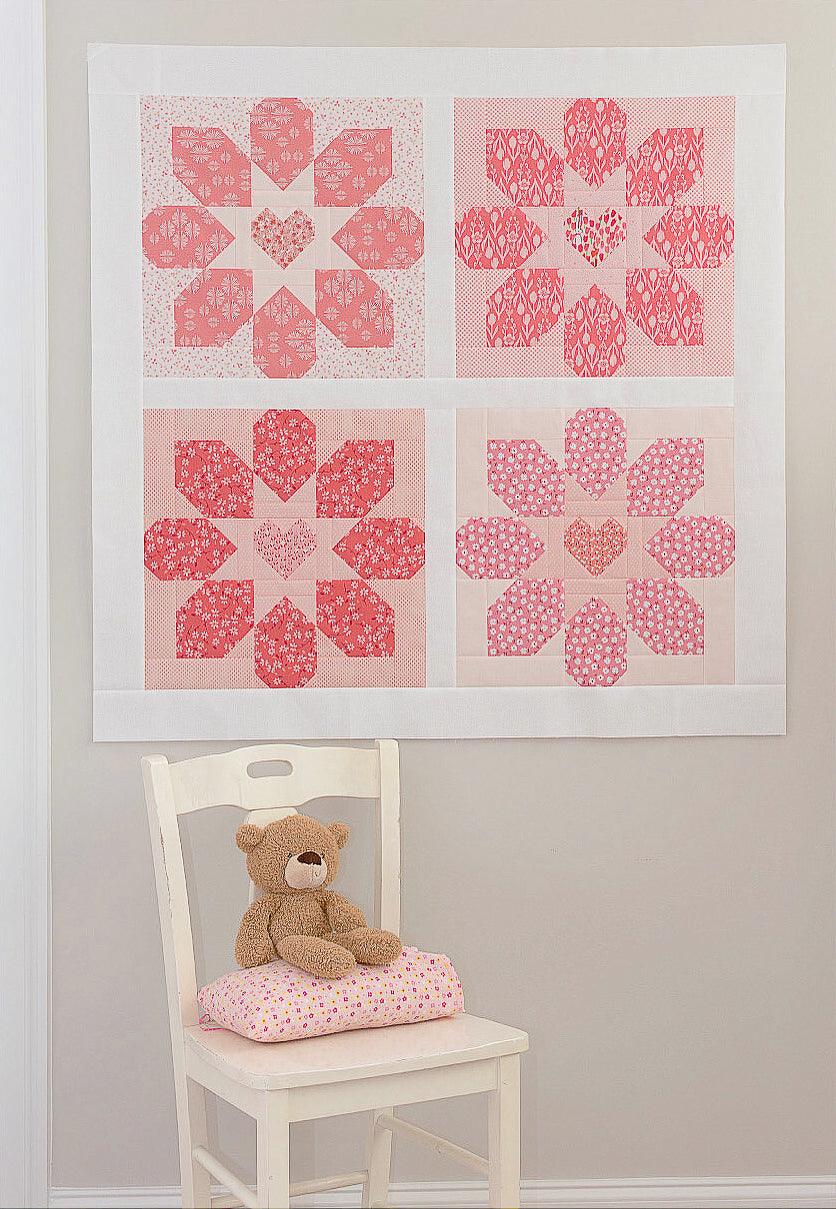 Flower Love Quilt Pattern - PDF