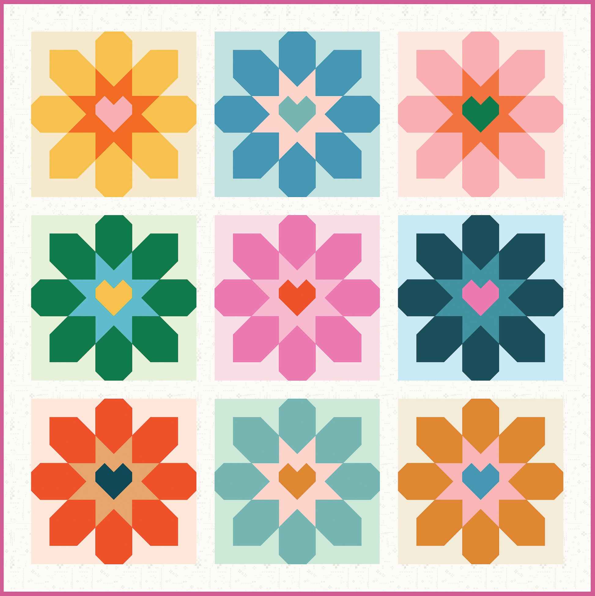 flower-love-quilt-pattern-pdf-sewmarianashop for Printable Free Quilt Block Patterns Flower Love Quilt Pattern - PDF – sewmarianashop for Printable Free Quilt Block Patterns