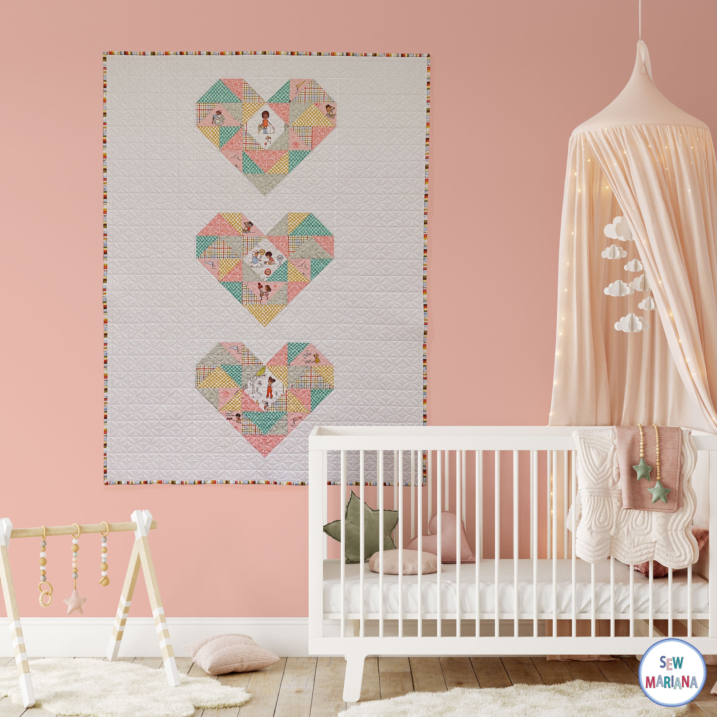 Heart Bits Quilt Pattern - PDF – sewmarianashop