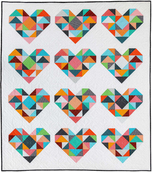 Heart Bits Quilt Pattern - PDF