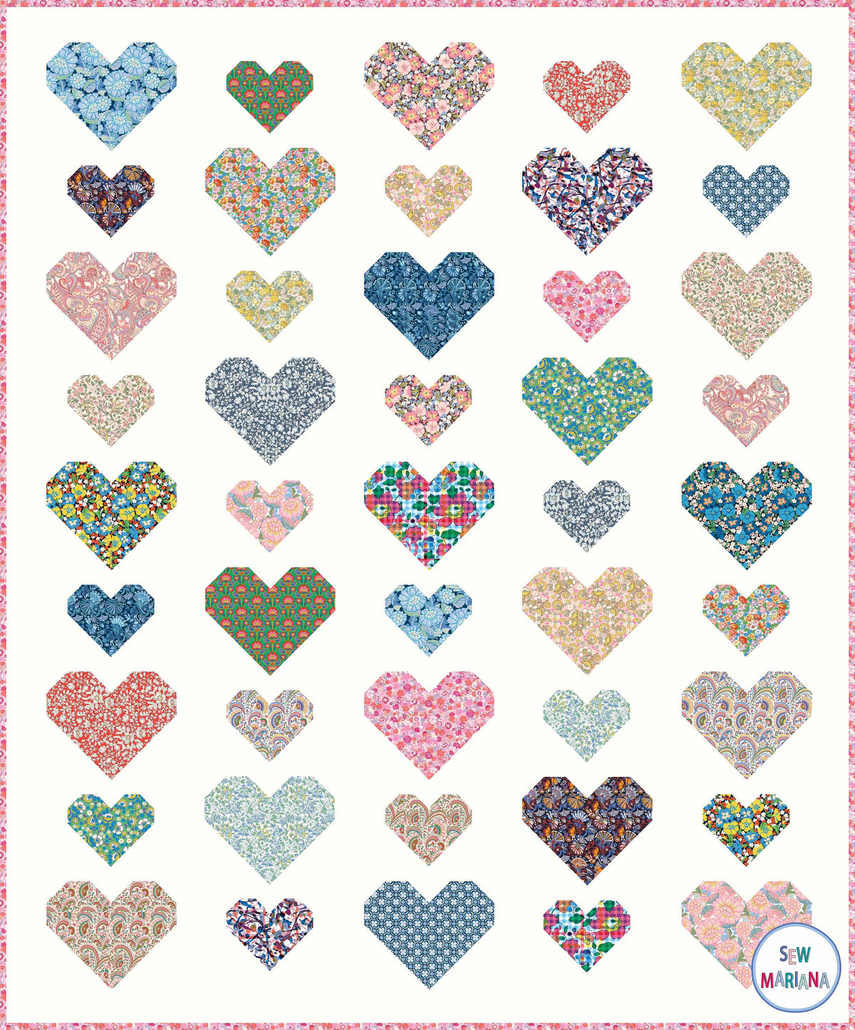 Heart Rhythm Quilt Pattern - DIGITAL