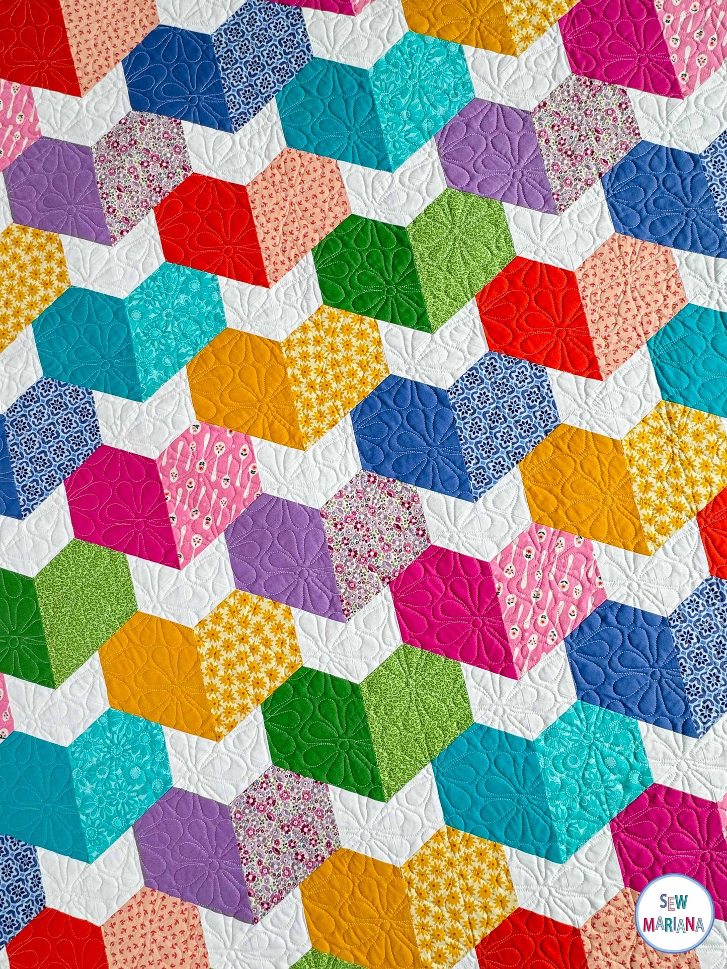 Paper Hearts Quilt Pattern - PDF