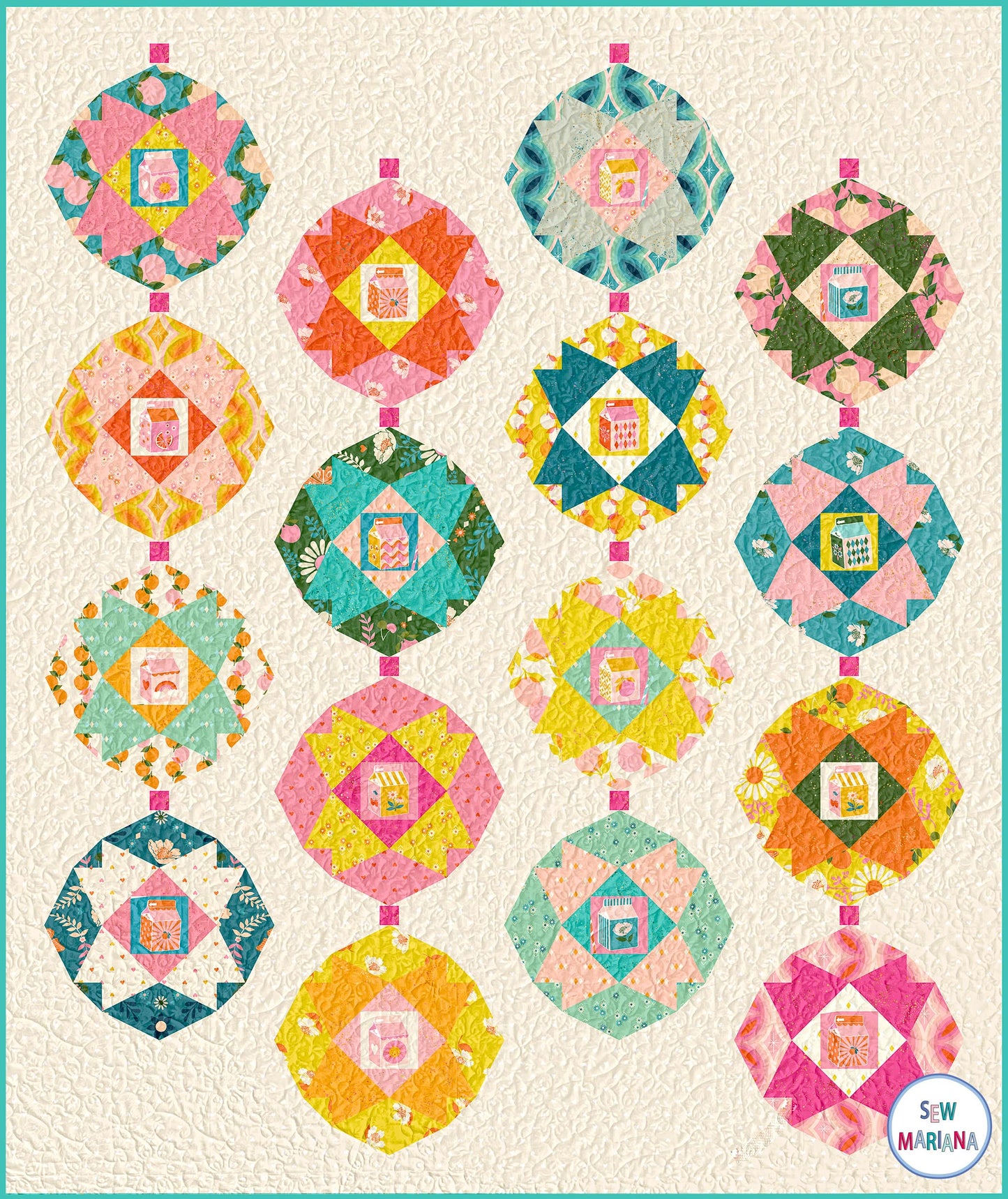 Summer Lanterns Quilt Pattern - PRINTED